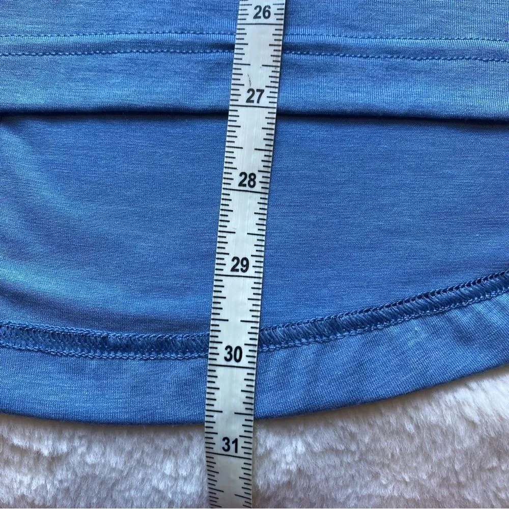 Athleta Blue Tranquility Top Size Small